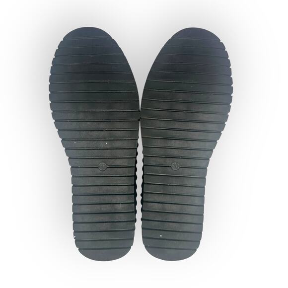 Jolimall Women's Disco Loafer Size 10 Silver Platform Shoe Slip On Glitery Flats - Picture 9 of 10